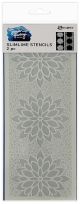 Simon Hurley create. Stencils 4 inch X9 inch Mosaic Florals Slimline 2 Per Pkg