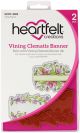 Heartfelt Creations Cling Rubber Stamp Set Vining Clematis Banner