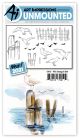 Art Impressions Watercolor Cling Rubber Stamps Seagull Set