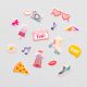 Damask Love Lifes A Party Mini Puffy Stickers 42 Per Pkg