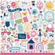Play All Day Girl Cardstock Stickers 12 inch X12 inch Eleme