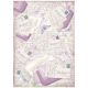 Stamperia Rice Paper Sheet A4 Letters Provence