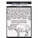Stamperia Stencil 7.87Inch X9.84Inch Rhino Savana
