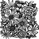 Crafters Workshop Template 6 Inch X6 Inch Bouquet Bliss