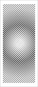 Crafters Workshop Slimline Stencil 4 Inch X9 Inch Halftones