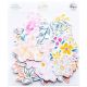 PinkFresh Floral Cardstock Die Cuts Happy Heart