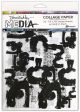 Dina Wakley Media Collage Tissue Paper 7.5 Inch X10 Inch 20 Per Pkg Painted Marks