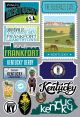 Reminisce Jet Setters 3.0 State Dimensional Stickers Kentucky