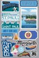 Reminisce Jet Setters 3.0 State Dimensional Stickers Minnesota