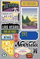 Reminisce Jet Setters 3.0 State Dimensional Stickers Nevada