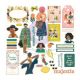 Majestic Cardstock Ephemera 34 Per Pkg Shapes Tags Words Foiled Accents
