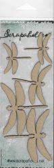 Scrapaholics Laser Cut Chipboard 2mm Thick Dragonflies 2 5 Per Pkg 1.5 inch To 2.5 inch 