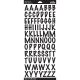 Sticko Alphabet Stickers Black Marker