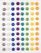 Craft Consortium Adhesive Enamel Dots 80 Per Pkg Wildflower Meadow
