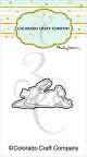 Colorado Craft Company Metal Die Back Card Bunny Mini By Anita Jeram