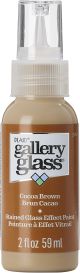 FolkArt Gallery Glass Paint 2oz Cocoa Brown