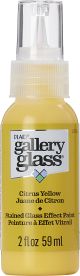 FolkArt Gallery Glass Paint 2oz Citrus Yellow