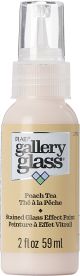 FolkArt Gallery Glass Paint 2oz Peach Tea