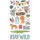 Into The Wild Chipboard Stickers 6 inch X12 inch 