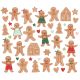 Baking Spirits Bright Bits and Pieces Die Cuts 42 Per Pkg Gingerbread