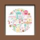 Doodlebug Design Shadow Box Insert Kit Made With Love