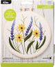 Bucilla Stamped Embroidery Kit 6 inch Round Lavender F