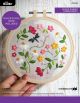 Bucilla Stamped Embroidery Kit 6 inch Round Flowers