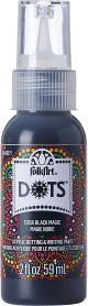 Folkart Dots Acrylic Paint 2oz Black Magic