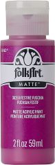 Folkart Matte Acrylic Paint 2oz Festive Fuschia