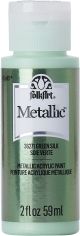 FolkArt Metallic Acrylic Paint 2oz Green Silk