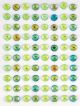 Craft Consortium Adhesive Enamel Dots 80 Per Pkg Ocean Tale