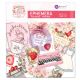 Strawberry Milkshake Cardstock Ephemera 52 Per Pkg Shapes Tags Words Foiled Accents