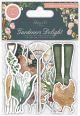 Craft Consortium Chipboard Ephemera 19 Per Pkg Gardene