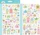 Dooblebug Mini Cardstock Stickers 2 Per Pkg Seaside Summer Icons