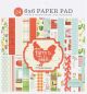 Carta Bella Double Sided Paper Pad 6 inch X6 inch 24 Per Pkg Farm To Table 12 Designs 2 Each