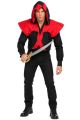 Men's Red & Black Hooded Assassin Costume – XL/XXL