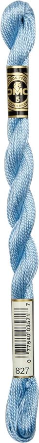 DMC Pearl Cotton Yarn Size 3 16.4yd Very Light Blue Pack of 1 Skein