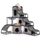 Prevue Pet Products Catville Tower Gray Print