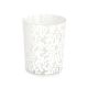 David Tutera Illusion Lace Print Votive White