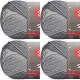 Spinrite Red Heart Soft Yarn Greyscale Pack of 4 Skein
