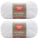Spinrite Red Heart Scrubby Yarn Coconut Pack of 2 Skein