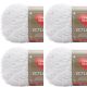 Spinrite Red Heart Scrubby Yarn Coconut Pack of 4 Skein