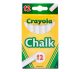 Crayola Chalk Non Toxic Chalk White 12 Per Pkg