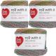 Spinrite Red Heart Roll With It Melange Yarn Green Room Pack of 3 Skein