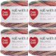 Spinrite Red Heart Roll With It Melange Yarn Hollywood Pack of 4 Skein