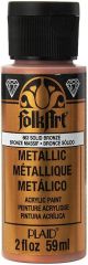 FolkArt Metallic Acrylic Paint 2oz Solid Bronze