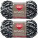 Spinrite Red Heart Scrubby Yarn Marble Pack of 2 Skein