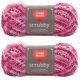 Spinrite Red Heart Scrubby Yarn Candy Pack of 2 Skein