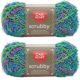 Spinrite Red Heart Scrubby Yarn Capri Pack of 2 Skein