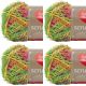 Spinrite Red Heart Scrubby Yarn Tropical Pack of 4 Skein